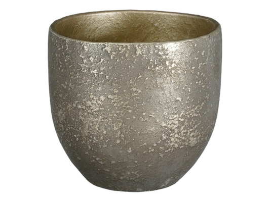 Large Carrie Pot Round Black Rustic by Mica