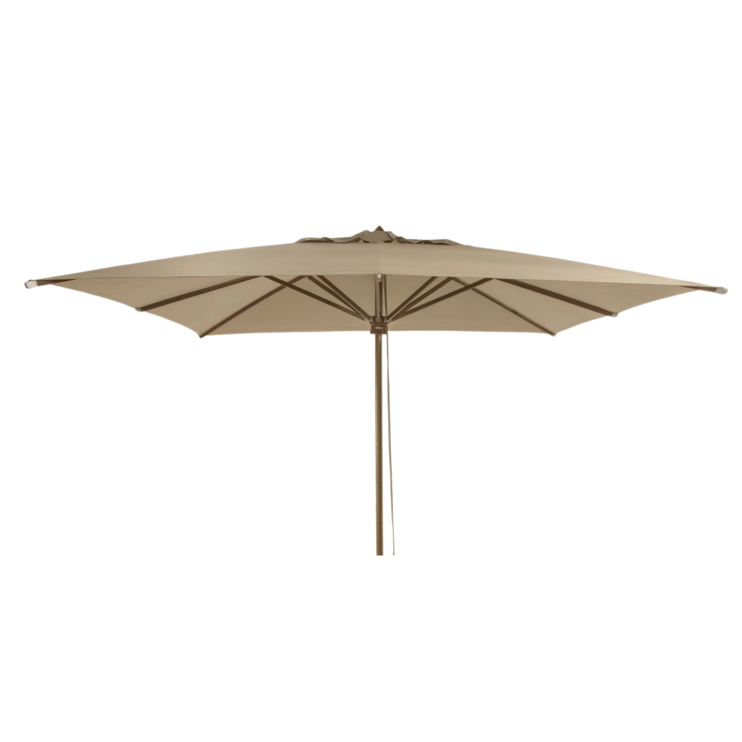 Parasol Bergamo Eucalyptus Wood Taupe Color 3x4m