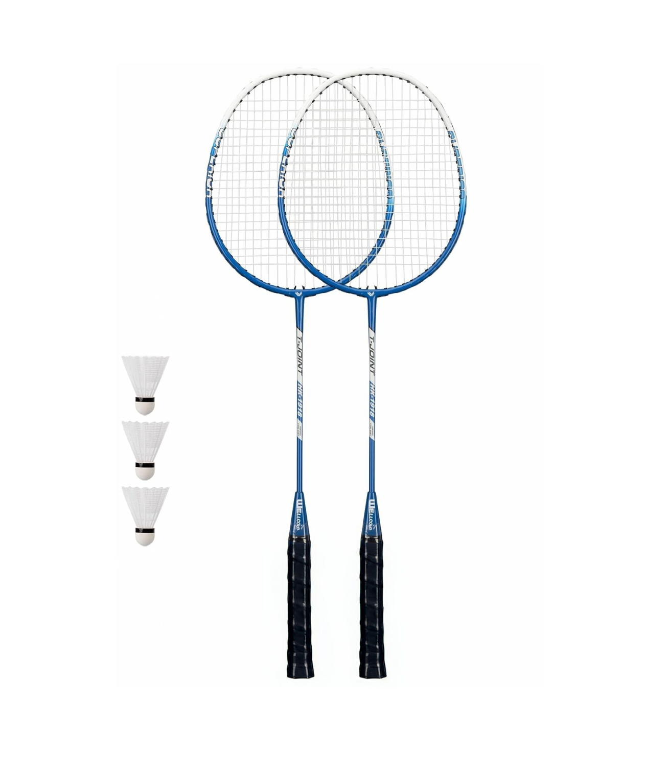 Set of 2 Badminton Rackets and 3 Shuttlecocks