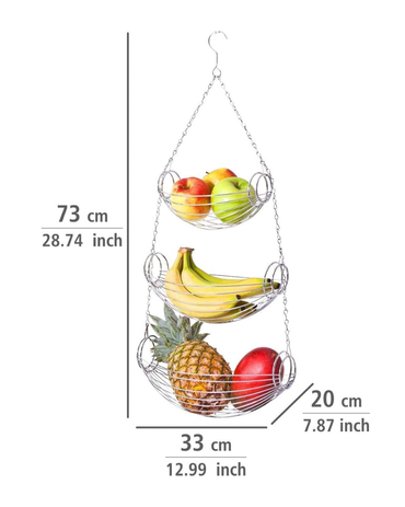 Triago 3-Size Metal Kitchen Shelf by Wenko