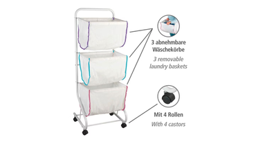 Escala Laundry With 3 Baskets by Wenko