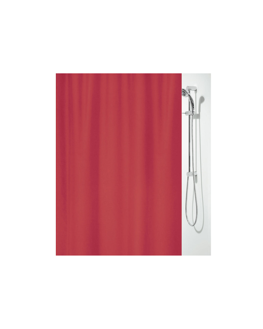Textile Shower Curtain 180x200cm - Red