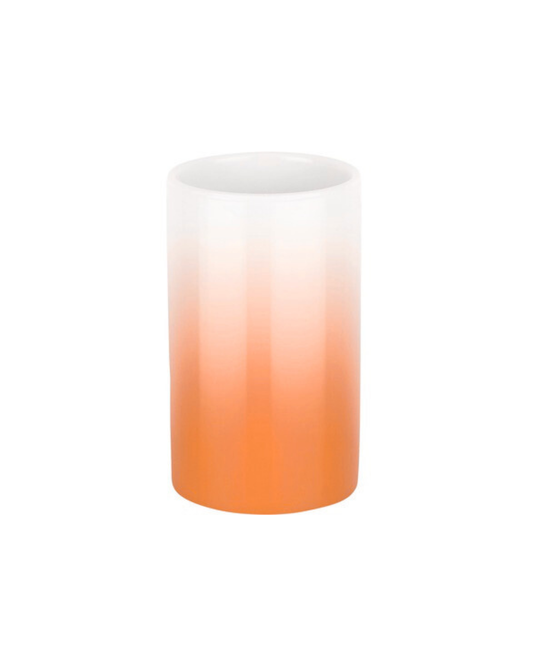 Ceramic tumbler Tube Gradient Orange by Spirella