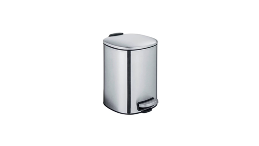 Waste bin ALASSIO Easy-Close stainless steel 5L by Wenko.de