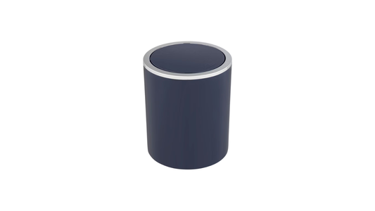 Swing lid bin mod. Inca dark blue high-quality plastic, 2 liters (By Wenko)