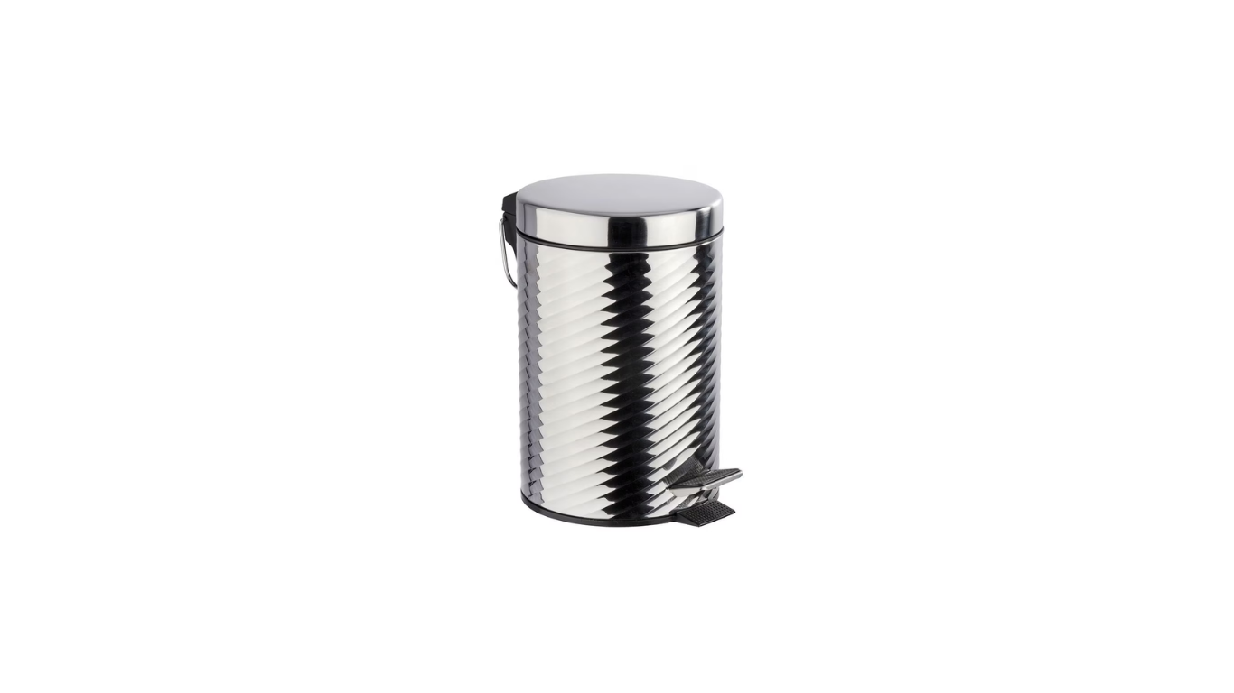 Spiro Cosmetic pedal Bin Glossy Stainless steel 3L by Wenko.de