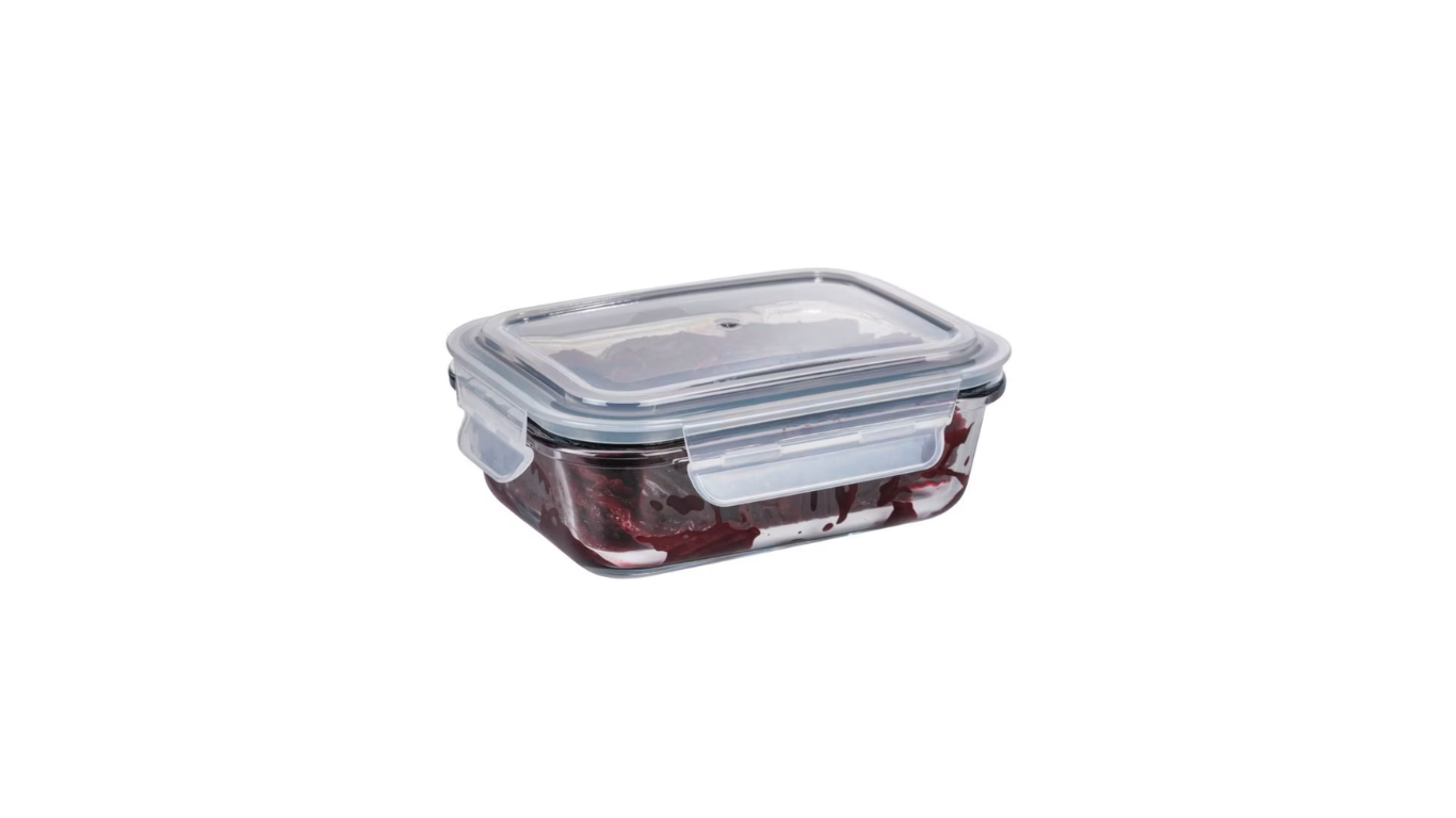 Glass food storage container Mod. Pacu 0.6 L storage container for preparing and freezing (By Wenko)