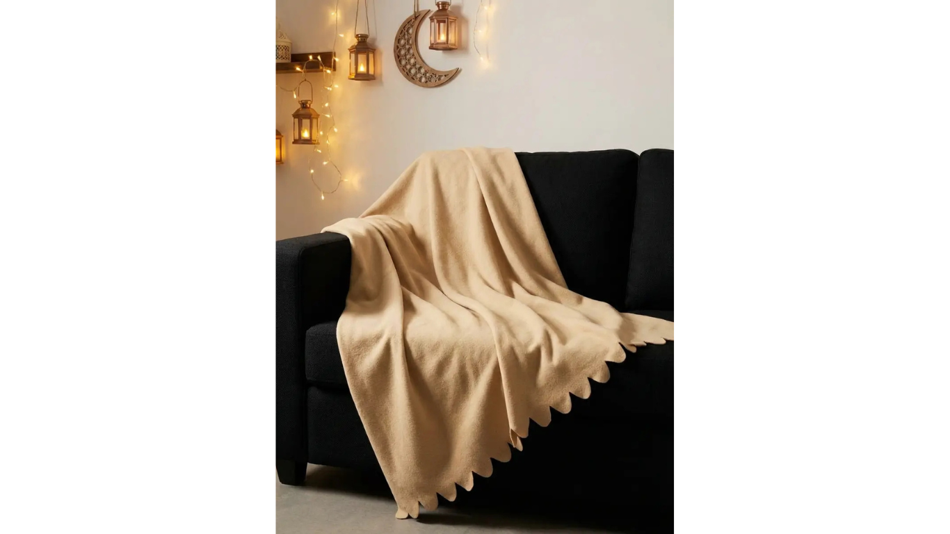 Pulsiva Plaid – Light Brown 165×125 cm – Made in Germany