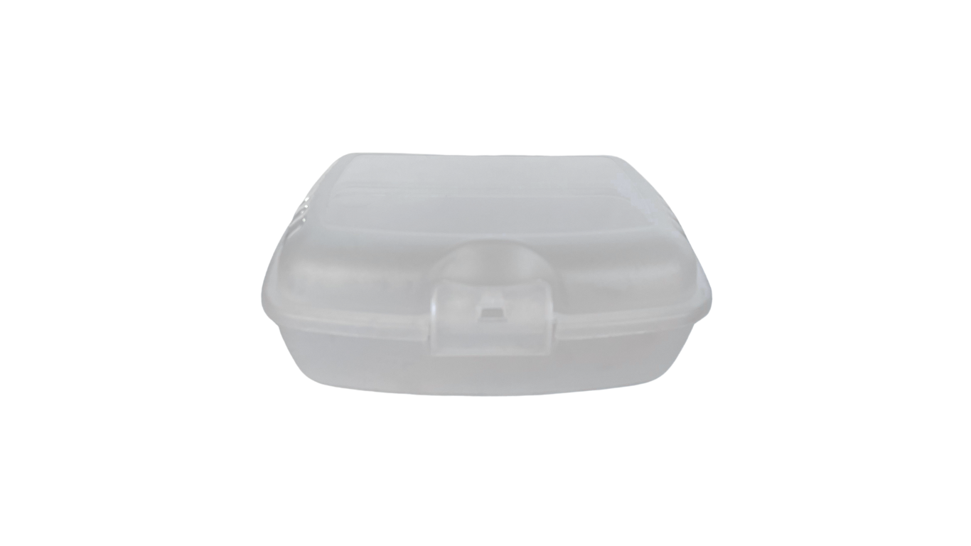 White Translucent Lunch Box by Rotho