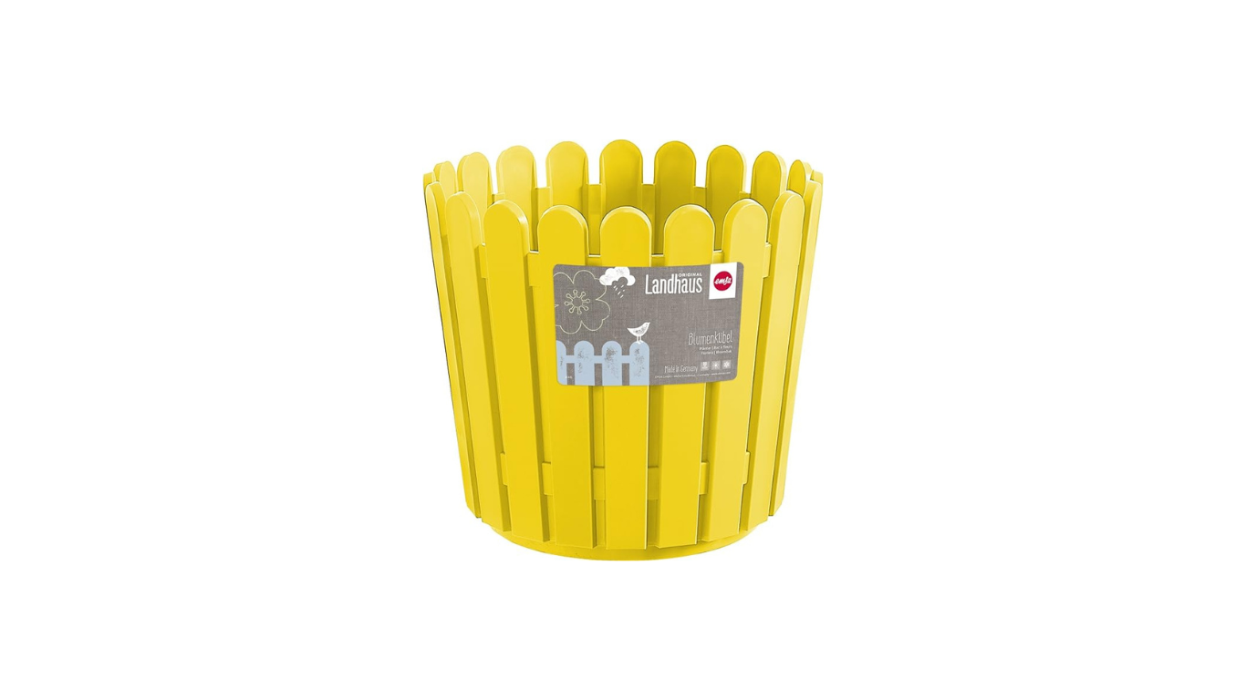 Emsa 513067 LANDHAUS Planter, yellow