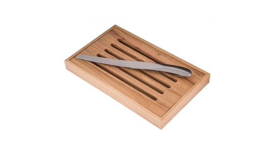 Baguette Cutting Board with Knife by Reeko Design