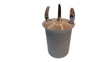 Point-Virgule Utensil Holder Cement Grey