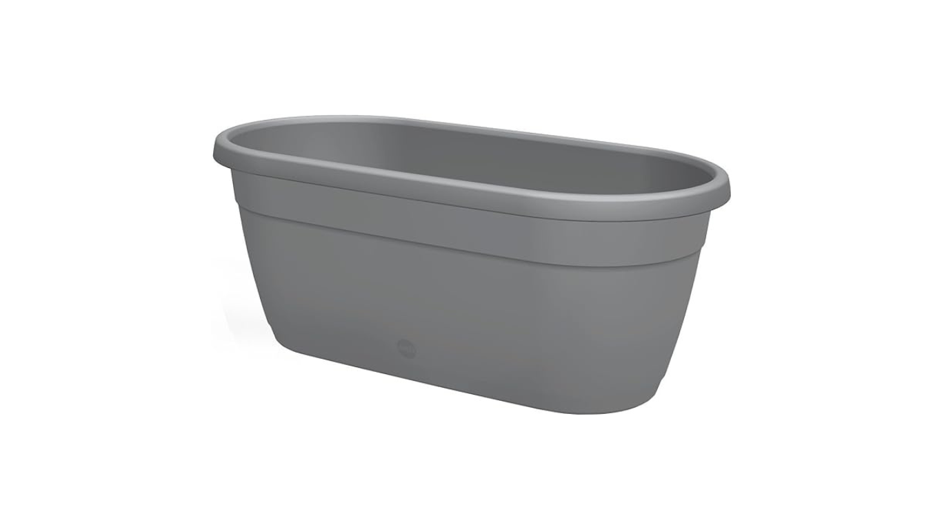 Emsa 517593 Indoor & Outdoor Flower Pot 40 x 20 cm-Dust Grey