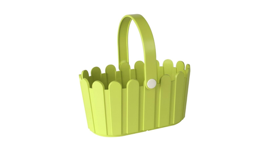 Emsa 513925 Flower Pot- basket, country House Style- 28 x 18 cm - Green