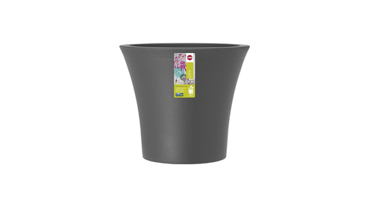 Emsa 514325 Balcony Flower Pot, Self-Watering System, 4 Liter, Granite - 25 CM