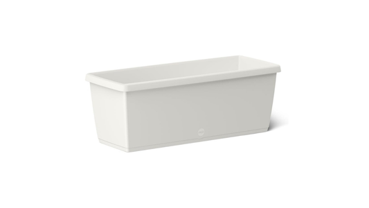 Emsa 518679 Flower-Pot – 75 x 20 x 18 cm, Watering System- White