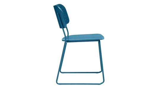 Micasa FAZIO Blue Wooden Chair