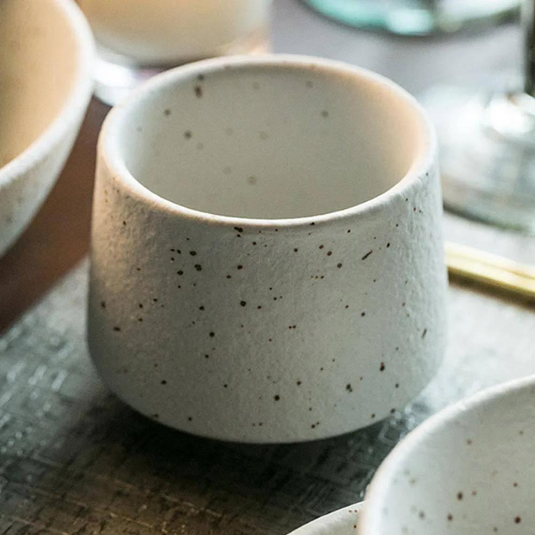 Japanese Handcrafted Ceramic Tea Cup 190ML (White)