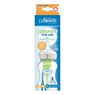 Options+ Anti-Colic Wide Neck Baby Bottles