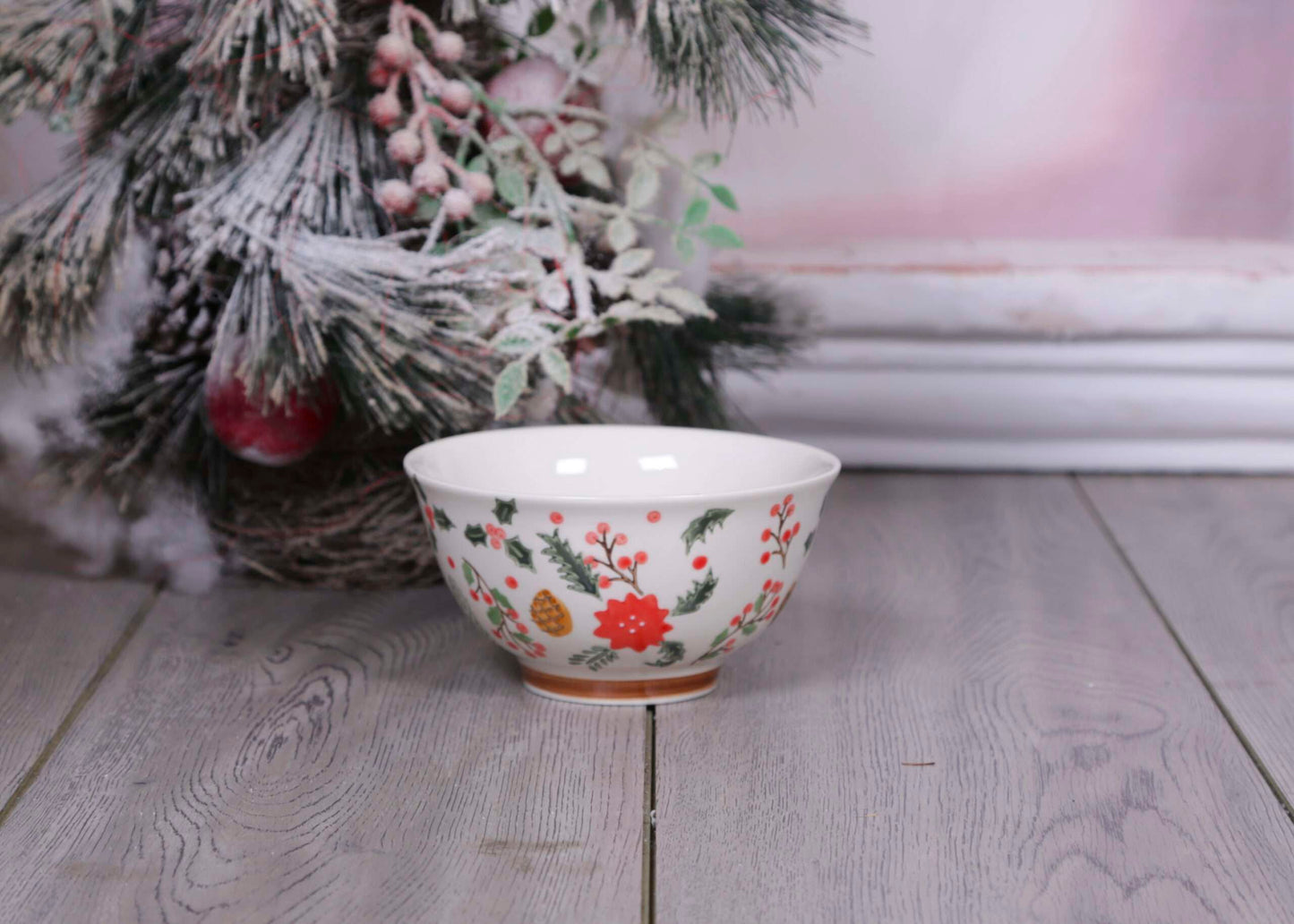 Hand Painted Christmas Bowl