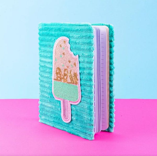 Notebook with Lined Notepad A5 Plush Cover Cuteness 80 Sheets