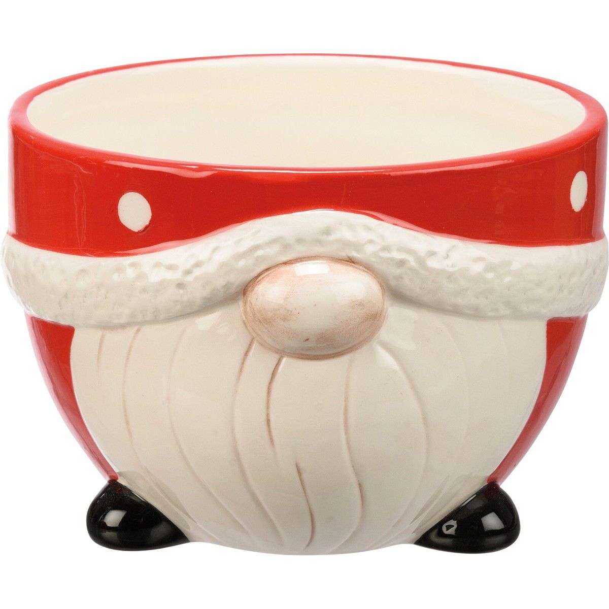 Chirstmas large santa ceramic bowl