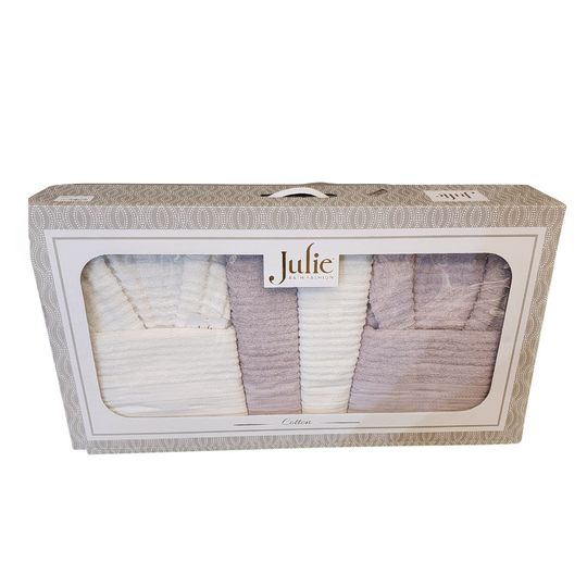 Mila 6 Pieces Family Bathrobe Set