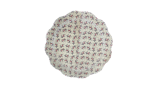 Holiday Elegance-Christmas White Cake Paper Set of 6