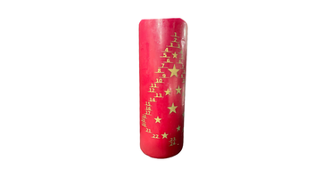 Holiday Elegance-Christmas Calendar Red Candle