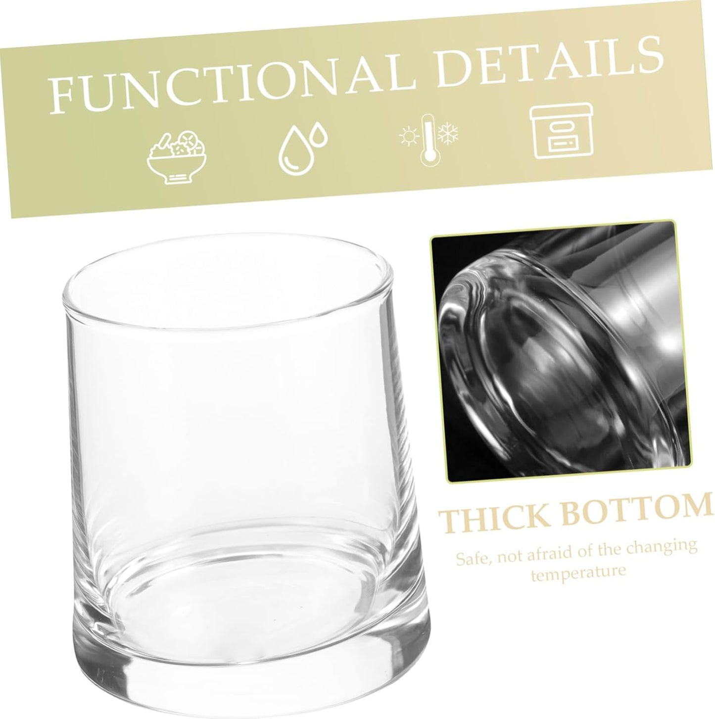 Danny Home 6-Pieces Short Glasses 280-ml