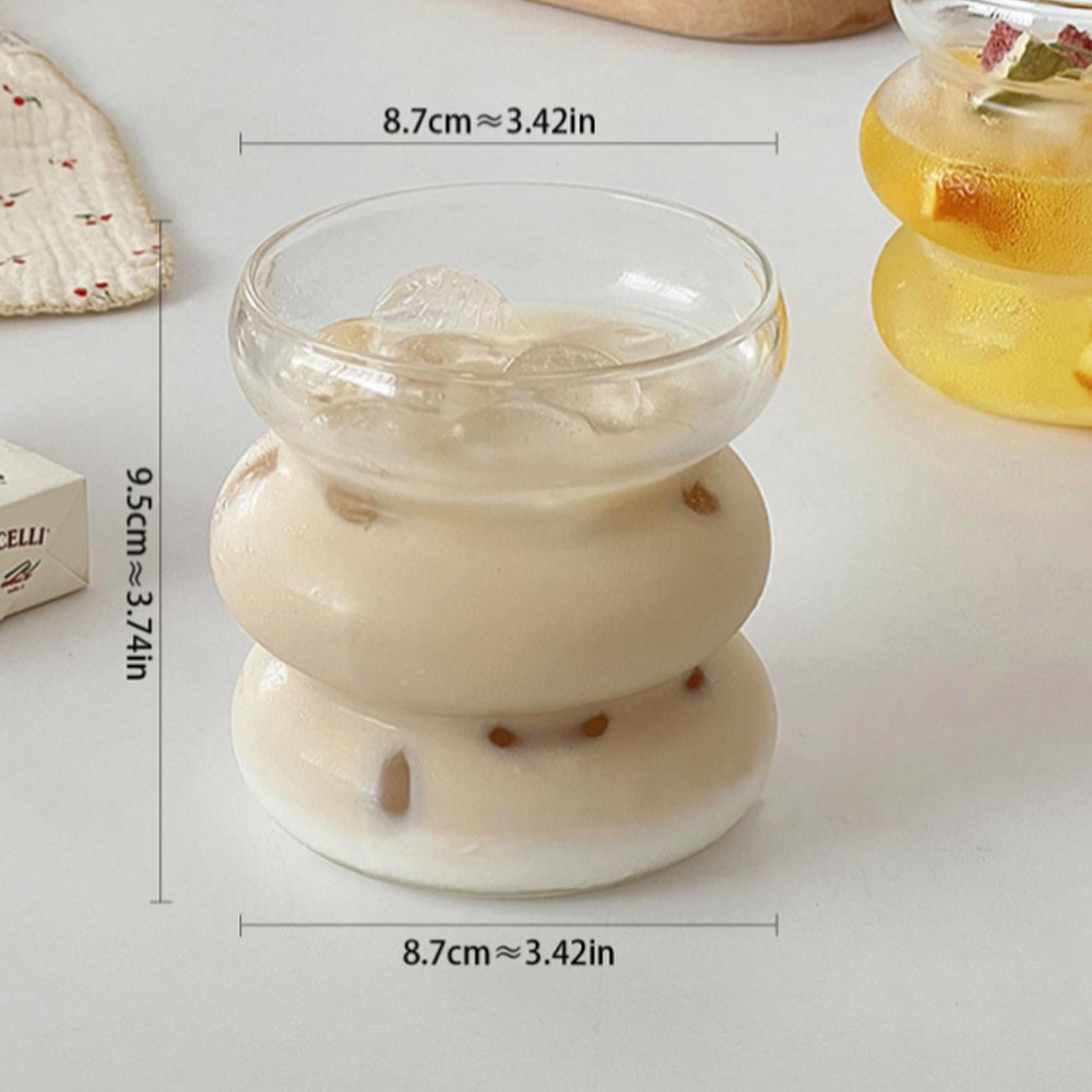 Matcha Latte Heat Resistant Clear Glass Tea Cup – 430ml