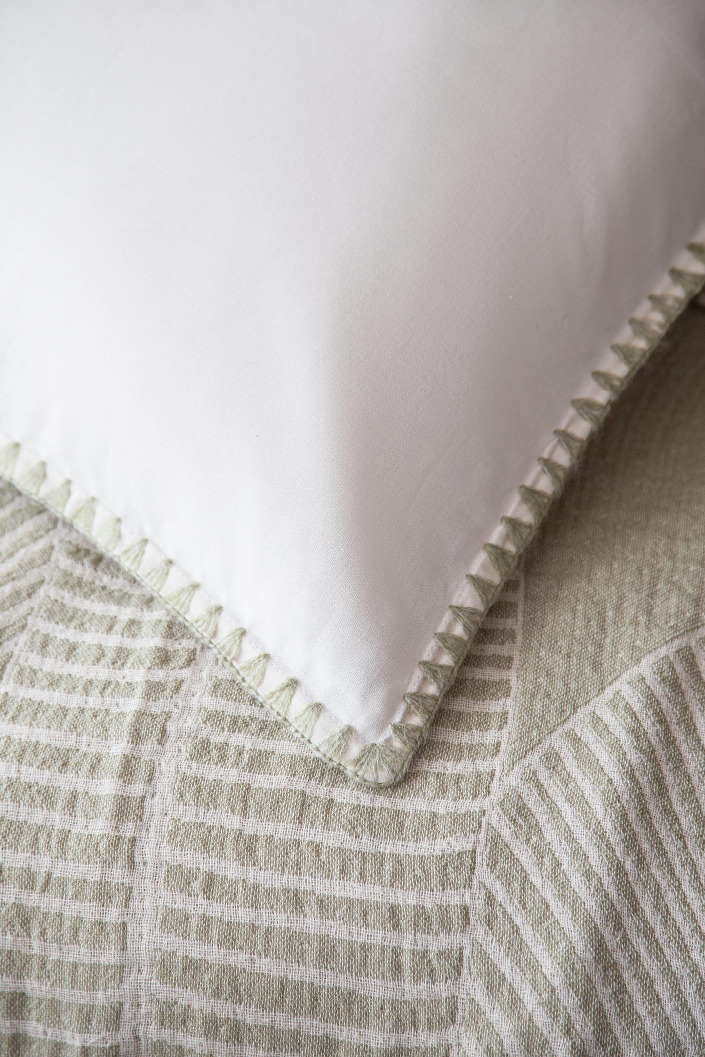 DOUBLE MUSLIN BEDSPREAD+ DUVET COVER SET JUNE ISLAND