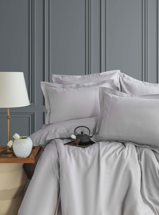 6 pcs DOUBLE SIZE DUVETCOVER SET BRYCE GREY