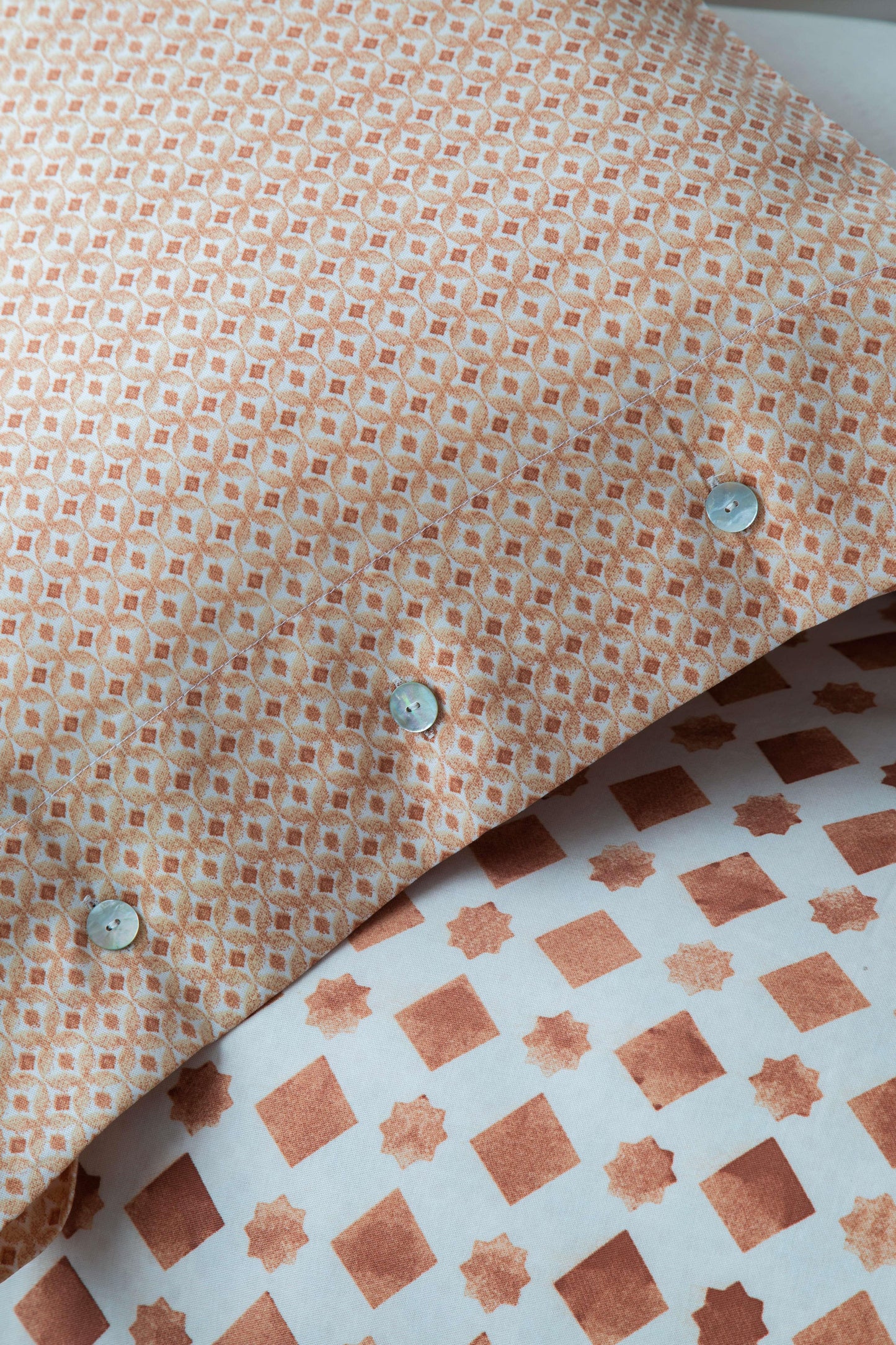 KING TENCEL DUVET COVER SET TERRA TERRACOTA