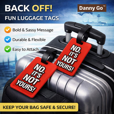 Danny Go Luggage Tag Set – 2 Pieces Red