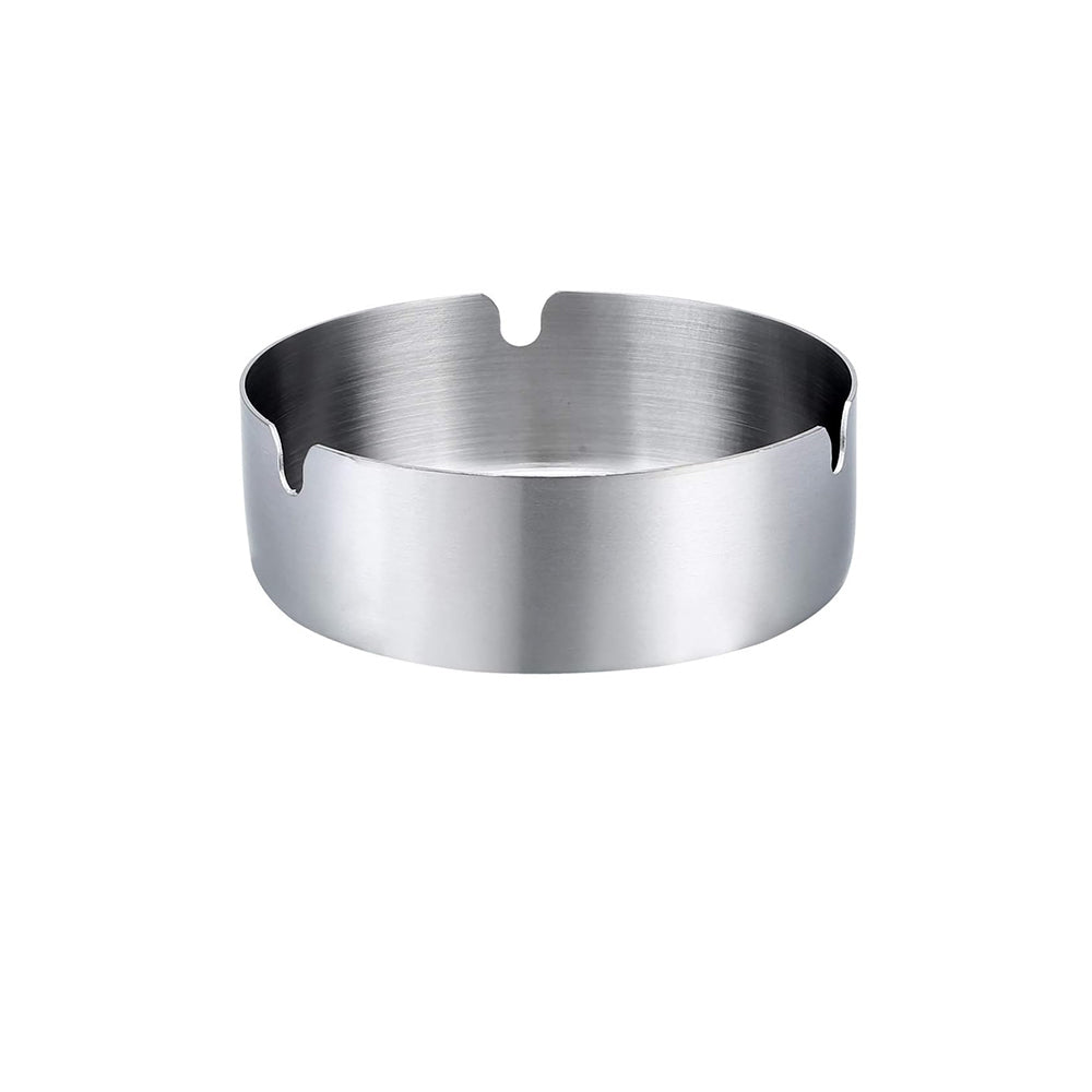 Stainless Steel Cigarette Ashtray Silver – 8cm HY079-8