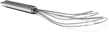 Stainless Steel Flat Roux Whisk – 2-in-1 Stirring & Scraping Tool