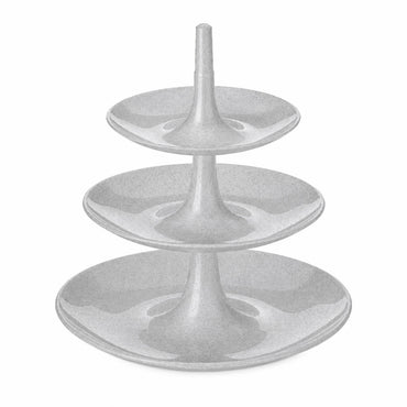 Koziol L 3-Tier Babell Cake Stand – Versatile Serving Platter in Taupe