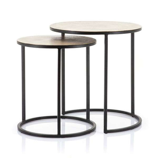 Setto Side Table Brass Gold – set of 2-piece by By-Boo