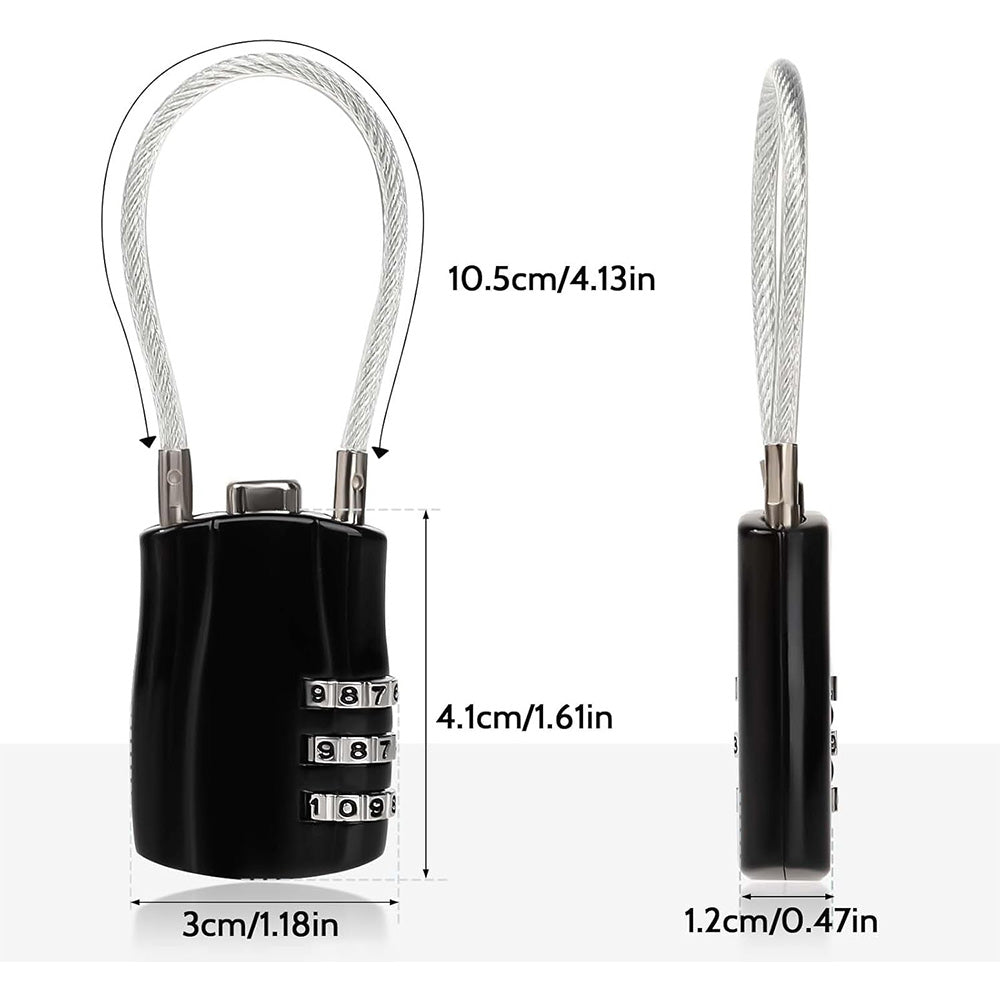 Danny Go 3-Digit Combination Cable Lock DT021