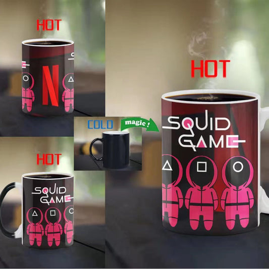 Color Changing Ceramic Mug Squid Game Thermal Reaction