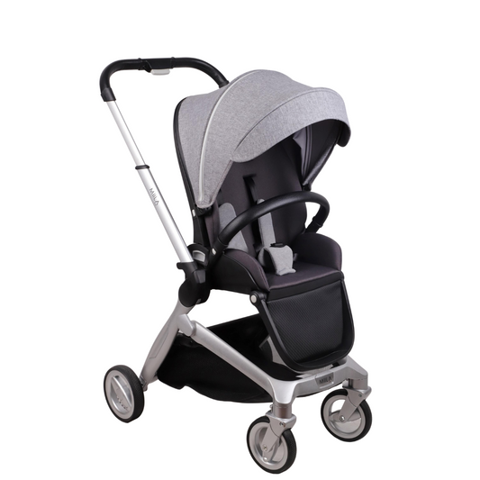 Miila 2 Directions Stroller And Adapter Grey/Black