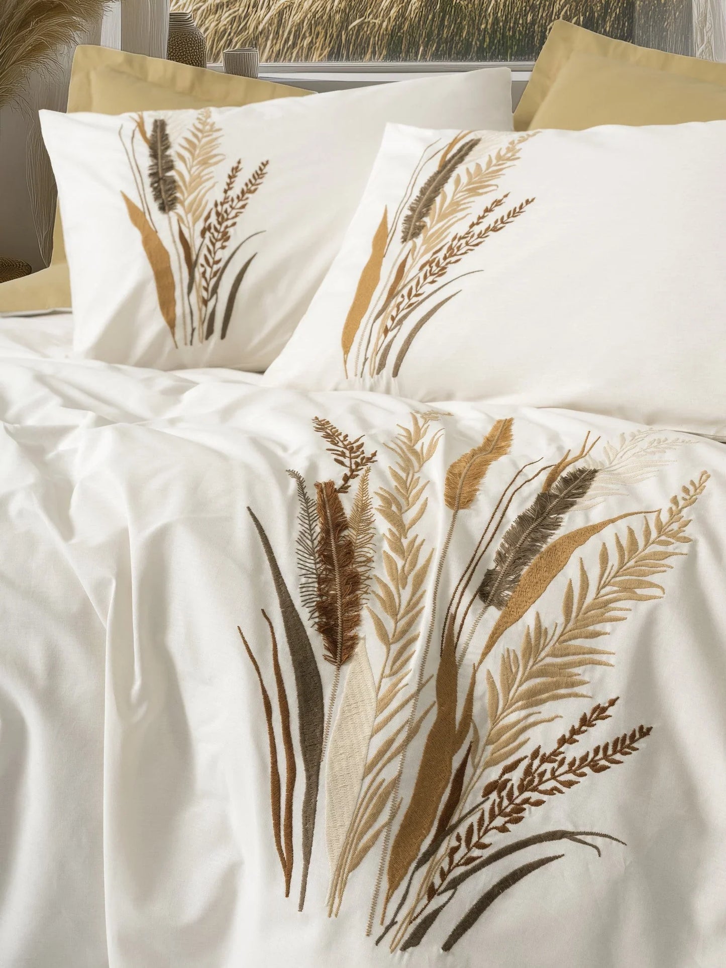 Embroidered Double Duvet Cover Set Alvora