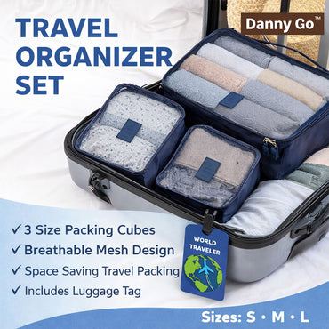 Danny Go Travel Pouch Organizer with Luggage Tag DT043