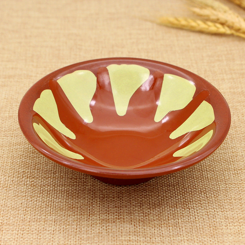Phoenix 6-Pcs Melamine Traditional Bowl for Serving Olive 12.5cm