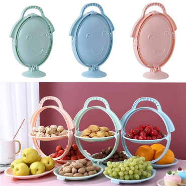 Portable Multi-Layer Folding Fruit Tray