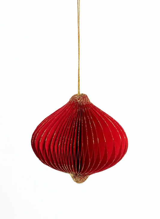 Holiday Elegance-Christmas Tree Ornaments Lozenge Shaped Set of 4