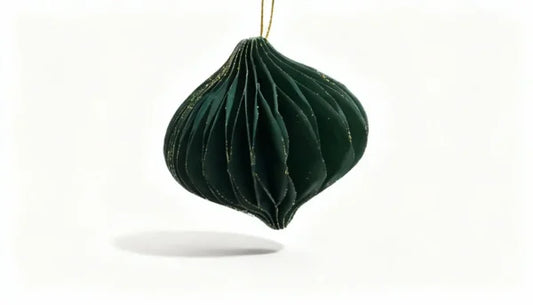 Holiday Elegance-Christmas Tree Ornaments Lozenge Shaped Set of 4