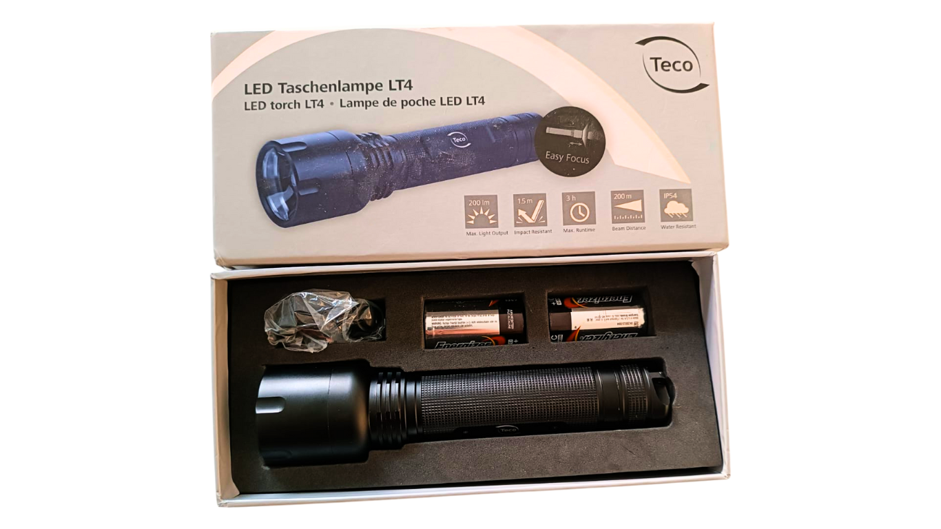 TECO LT4 LED Flashlight – Germany