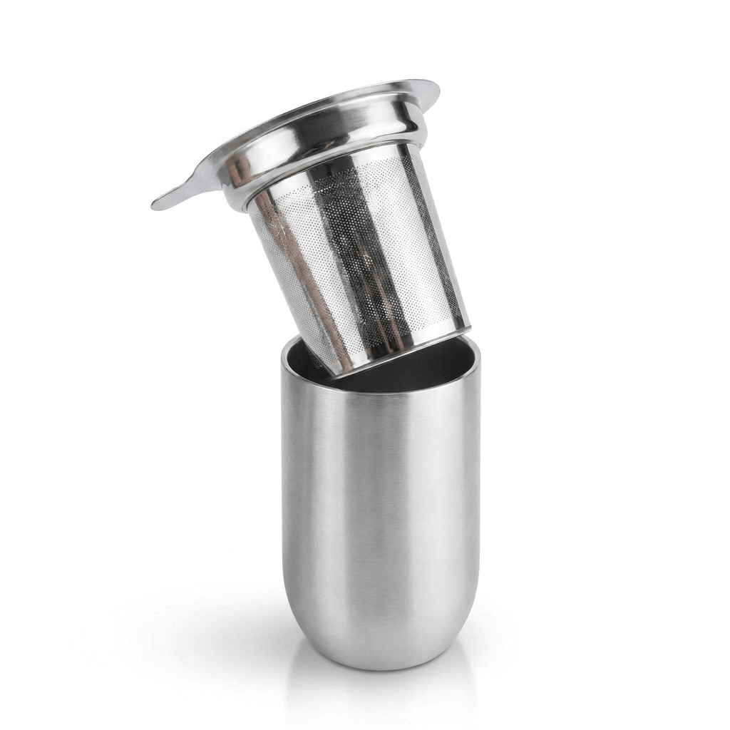 Reeko Design Double-Walled Stainless Mug with Filter 0.9 L